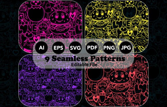 Best Seamless Patterns. Vector Backgroun for Graphics and Patterns