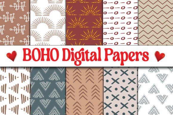 Boho Seamless Digital Papers Patterns Review for Graphics Sellers