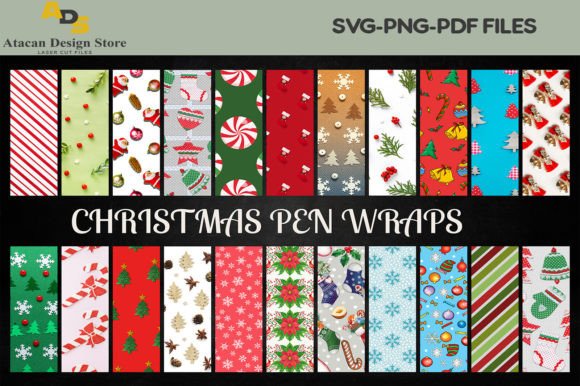 Christmas Pen Wraps Xmas Noel Patterns: A Designer's Review of Graphics and Patterns