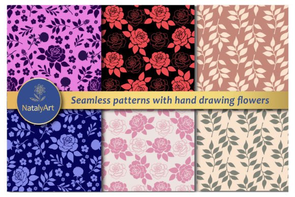 Decorative Seamless Patterns with Flower: A Designer's Review of Graphics and Patterns