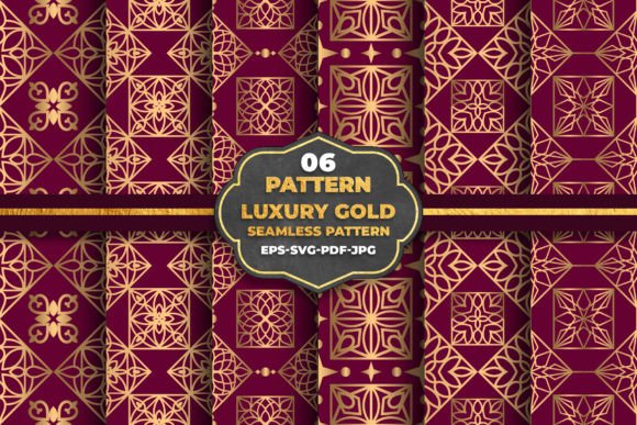 Luxury Ornamental Seamless Patterns for Graphics and Branding