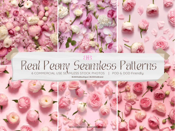 Real Peony Seamless Stock Photo Patterns Review