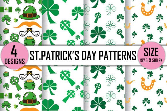 St. Patrick s Day Patterns Digital Paper Review